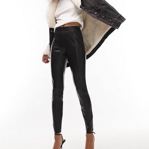 BNWT Topshop Faux Leather Leggings